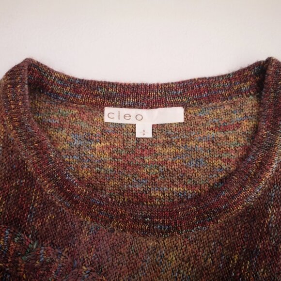 Cleo Ladies Size Small Multi Colored 3/4 Length Sleeve Sweater - Picture 3 of 8